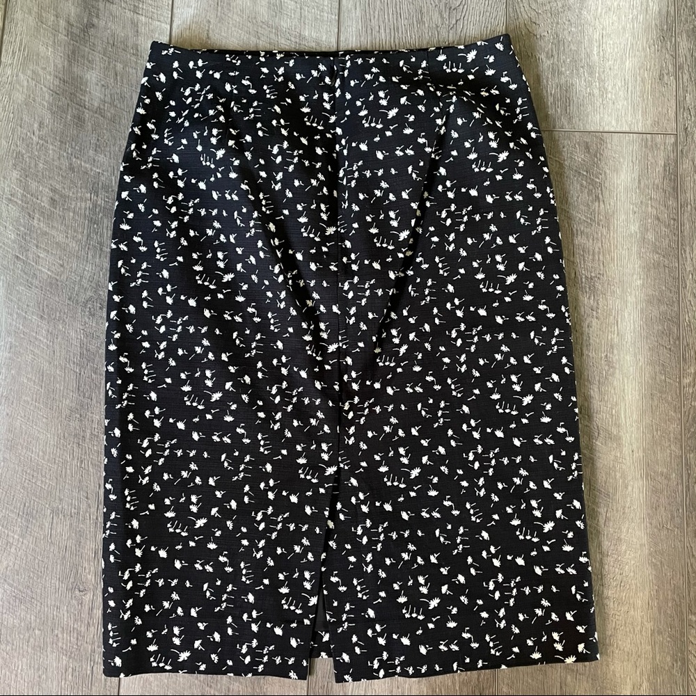 j.crew floral pencil skirt